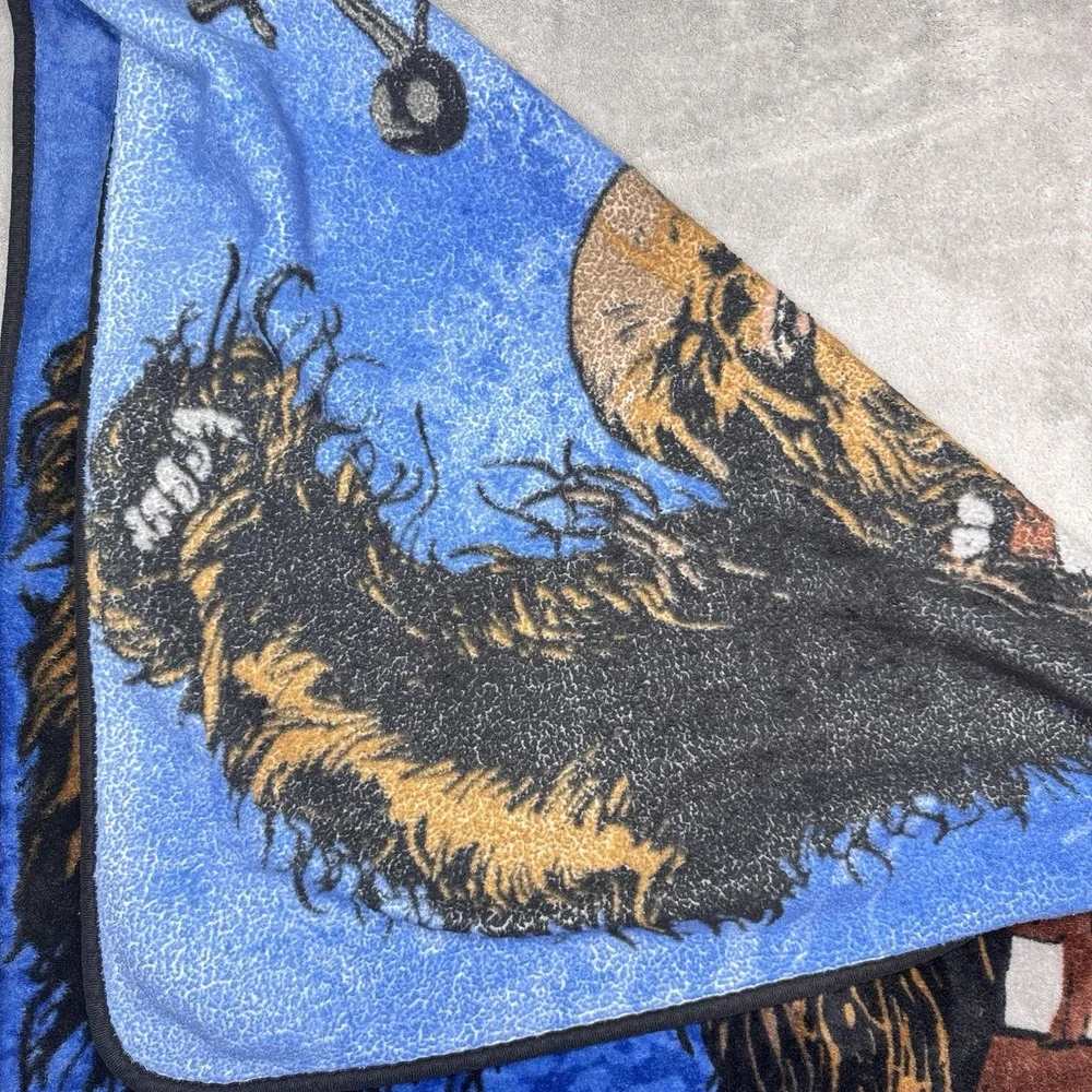 Star Wars Chewbacca Fleece Throw‎ Blanket Lucasfilm Blue 37x47